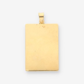 Colgante placa oro